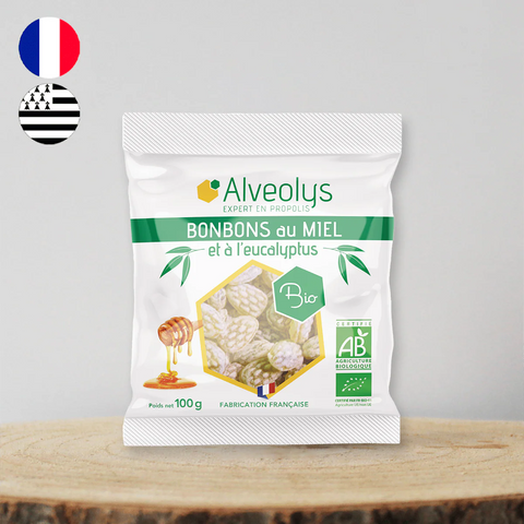 Bonbons au miel et à l'eucalyptus bio