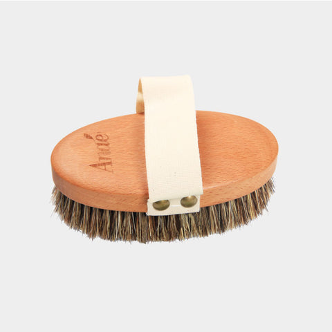 Brosse de massage - crin de cheval - fibres d'agave