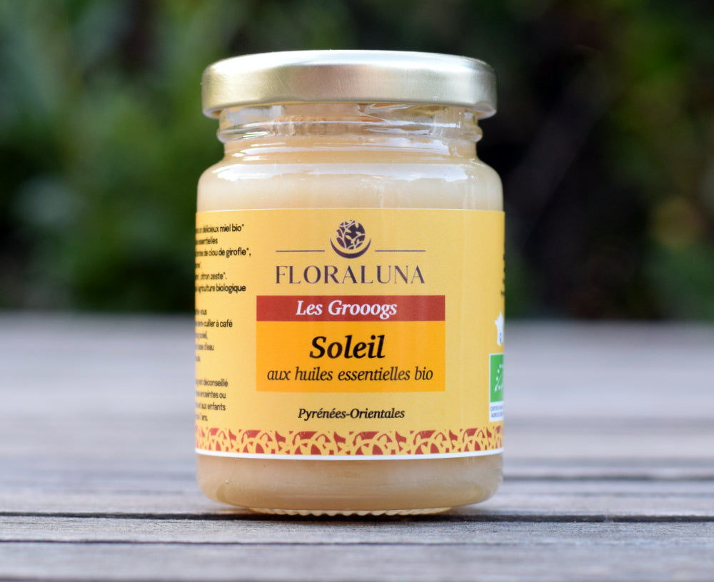 Grog soleil - Synergie de miel et huiles essentielles - 125 gr