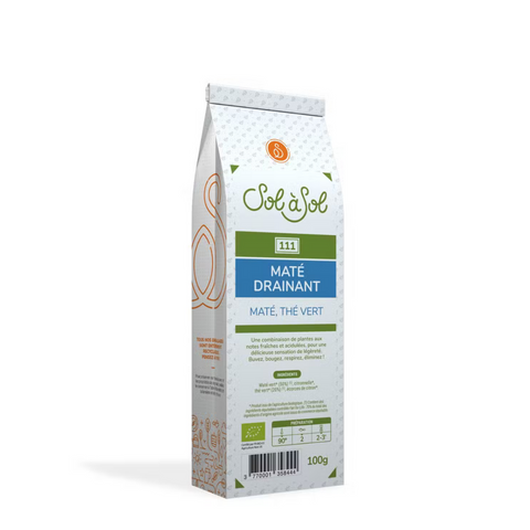 Tisane Maté Drainant - Maté, thé vert - 100 gr