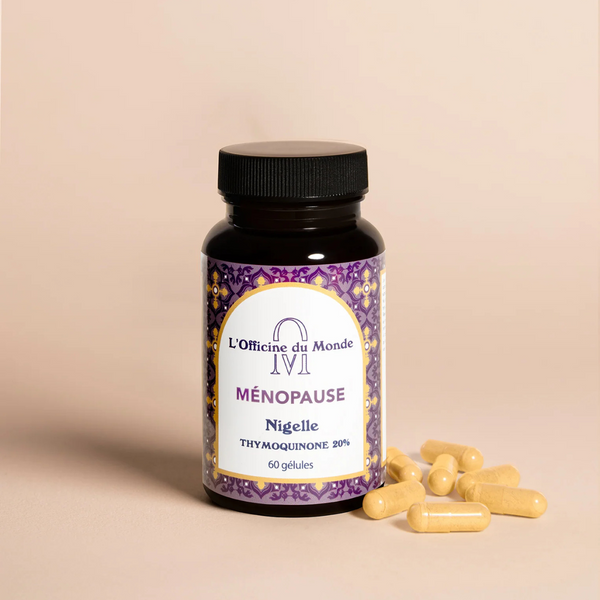 Ménopause - Thymoquinone 20mg - 60 gélules - Cure de 2 mois