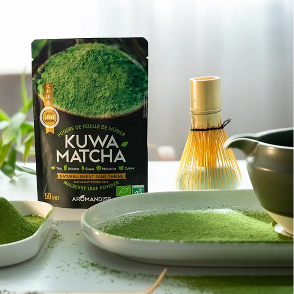 Poudre de feuilles de mûrier blanc Kuwa Matcha bio