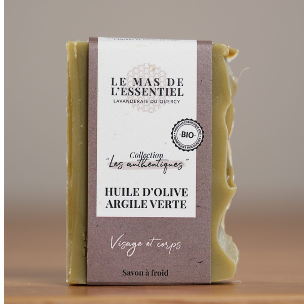 Savon huile d'olive et argile verte - 100 gr