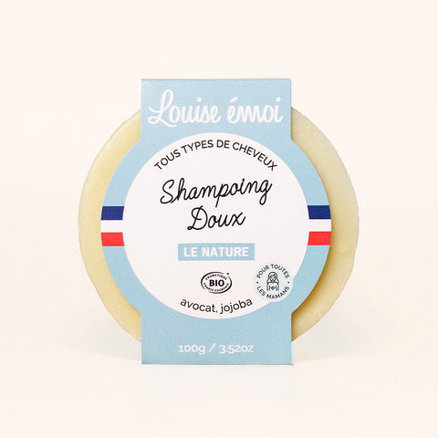 Shampoing solide sans huiles essentielles - Tous types de cheveux - Le nature