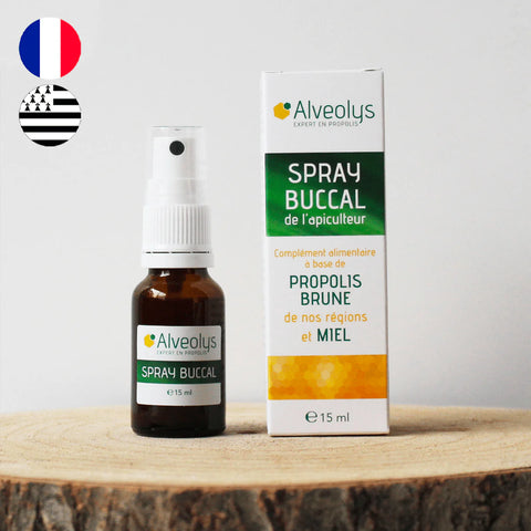 Spray buccal à la propolis et miel français