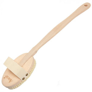 Brosse de massage avec manche en bois et soies naturelles 