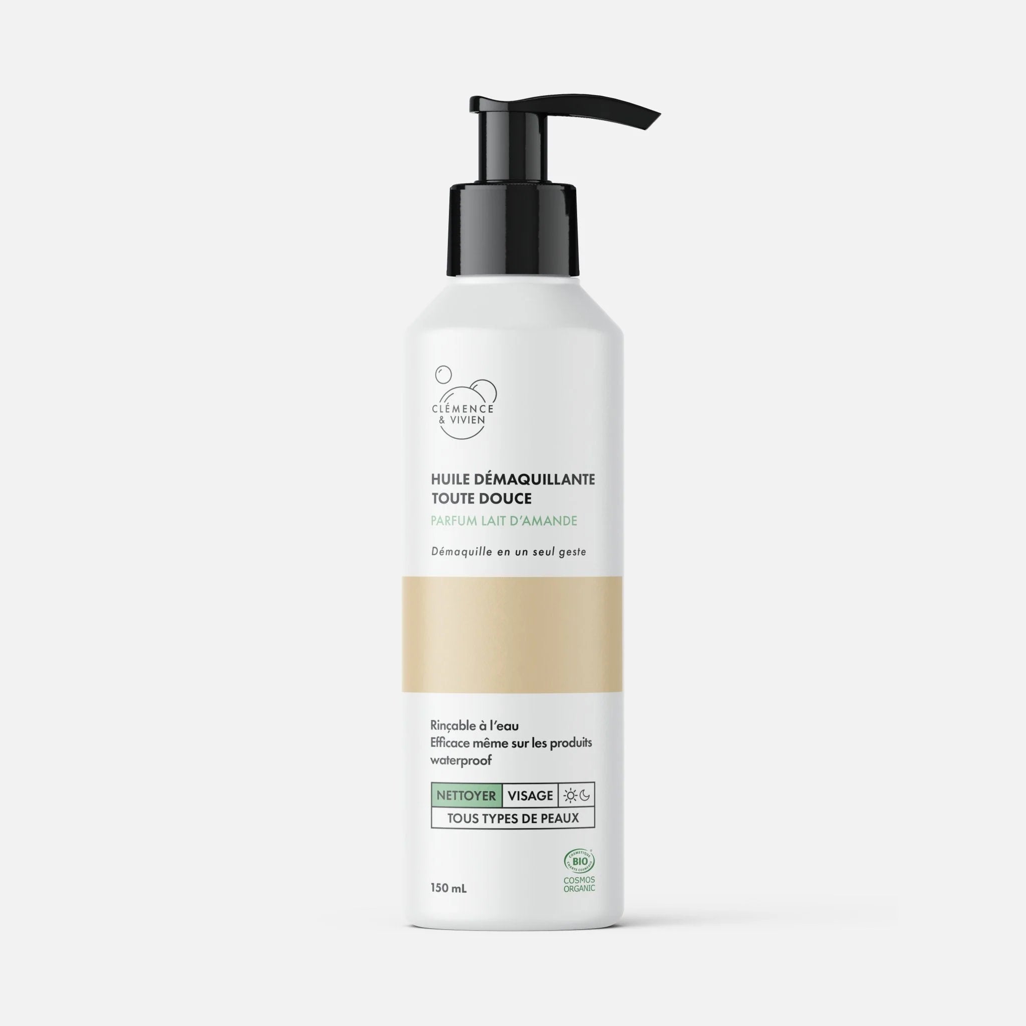 Huile démaquillante toute douce parfum lait d'amande - 150 ml 