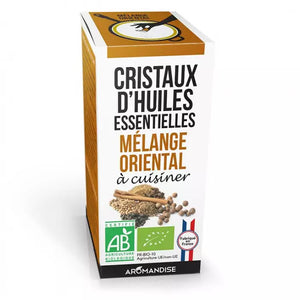 Mélange aromatique à base de cristaux d'huiles essentielles