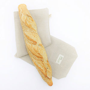Sac à pain en lin adapté pour baguette