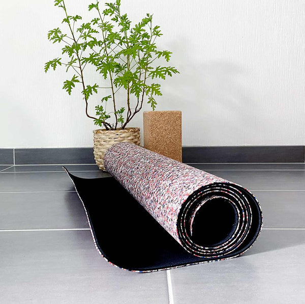 Tapis de yoga en liège et caoutchouc recyclés 