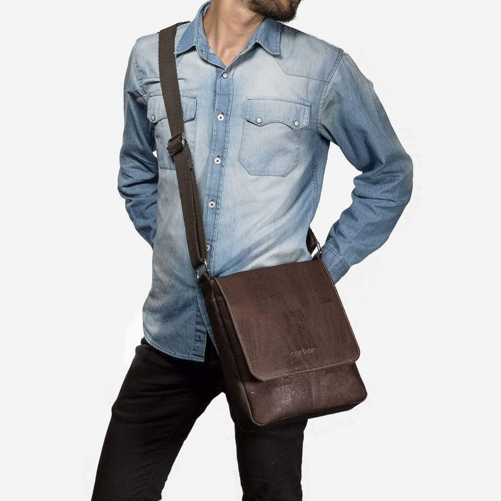 Sac messager vegan Le temps des bleuets le temps de revenir a l essentiel